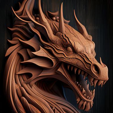 3D model st dragon (STL)